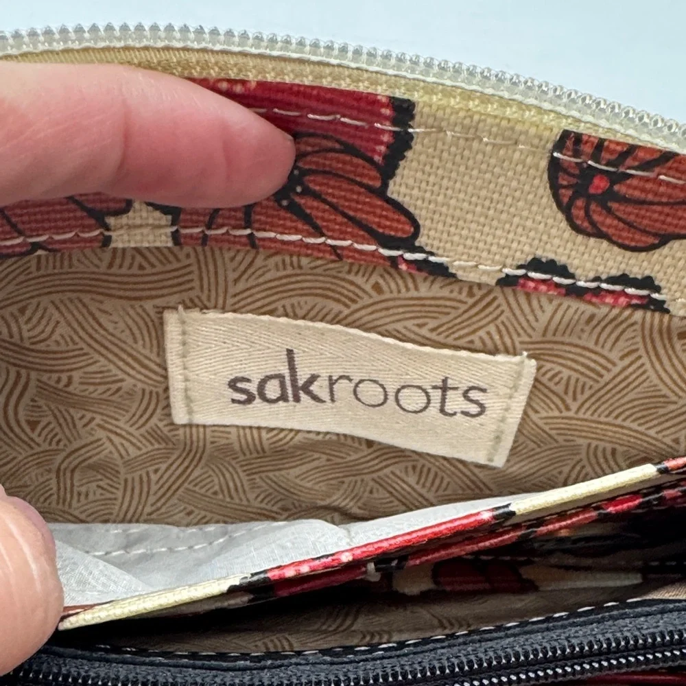 UEC Sakroots full zipper Colorful Bird Print Wallet